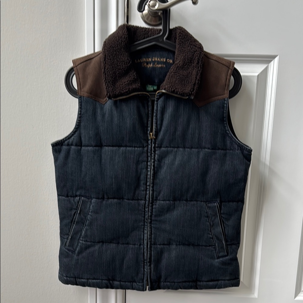 Ralph Lauren 90s Denim Puffer Vest